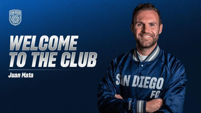 Juan Mata compra el San Diego, club de la MLS.