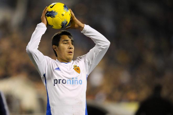 Efraín Juárez durante su etapa en el Real Zaragoza (Foto: Cordon Press).