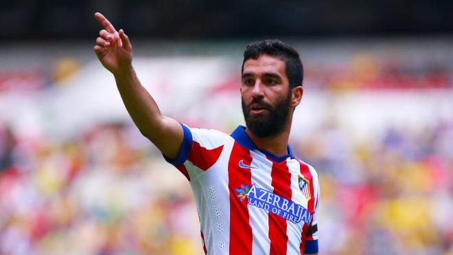 Arda Turan durante un partido con el Atlético de Madrid (Fuente: Cordon Press)