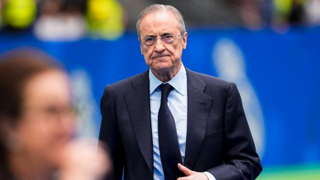 Florentino Pérez, en la presentación de Endrick (Cordon Press)