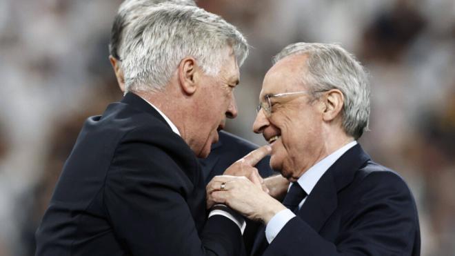 Florentino Pérez y Carlo Ancelotti (Cordon Press)