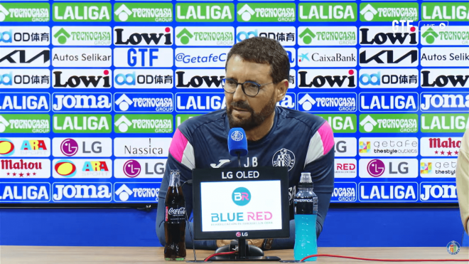 José Bordalás, en sala de prensa.