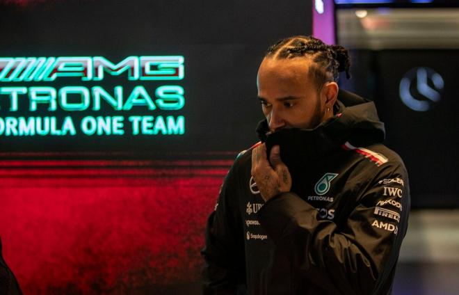 Lewis Hamilton antes del GP de Las Vegas (Foto: Cordon Press).