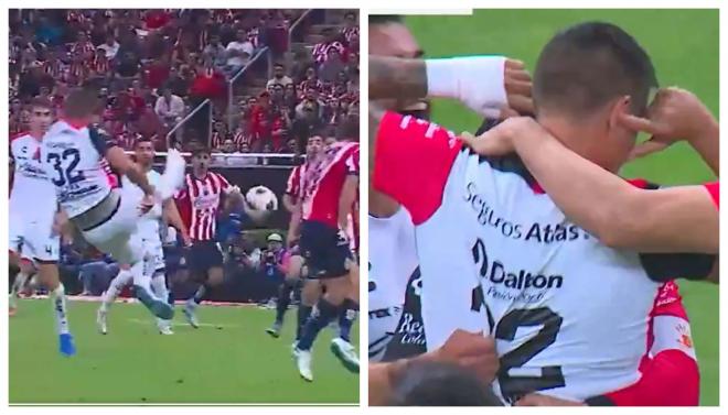 Golazo de Djuka a Chivas de Guadalajara y su celebración.