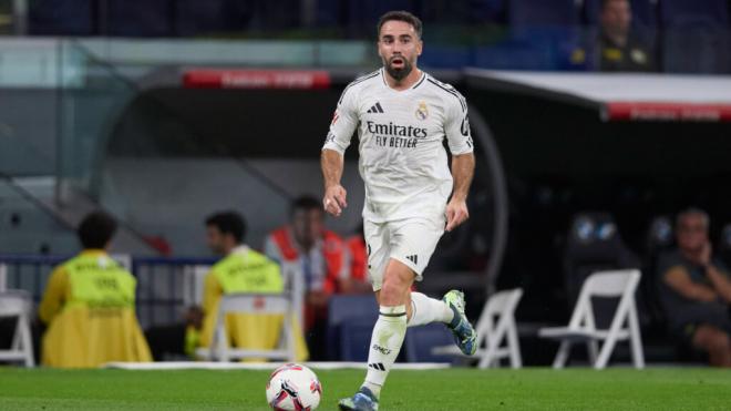 Dani Carvajal en un partido con el Real Madrid (Cordon Press)