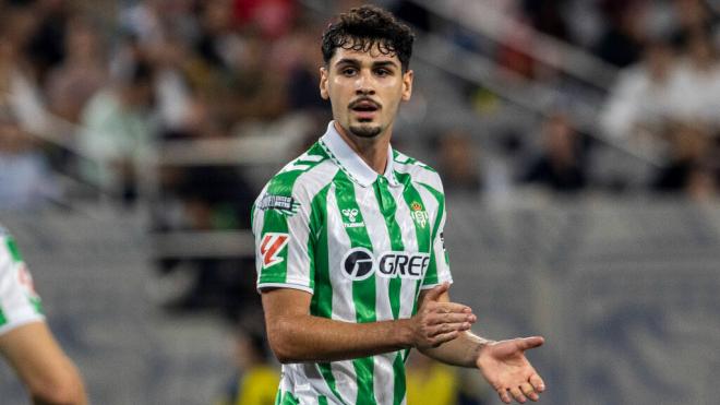 Johnny Cardoso, en un partido con el Real Betis (Cordon Press)