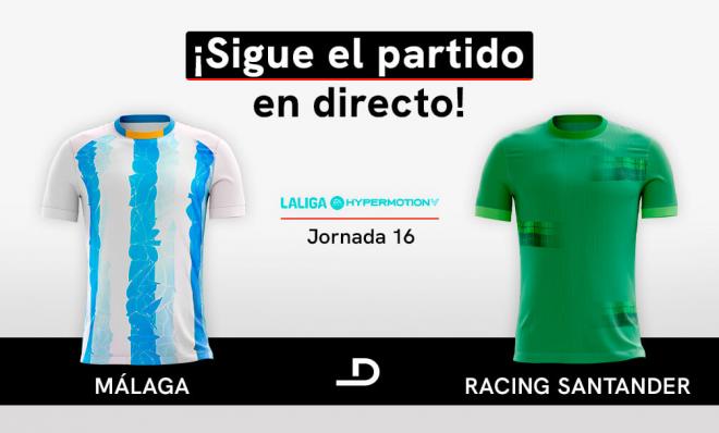 El Málaga recibe al Racing en La Rosaleda.