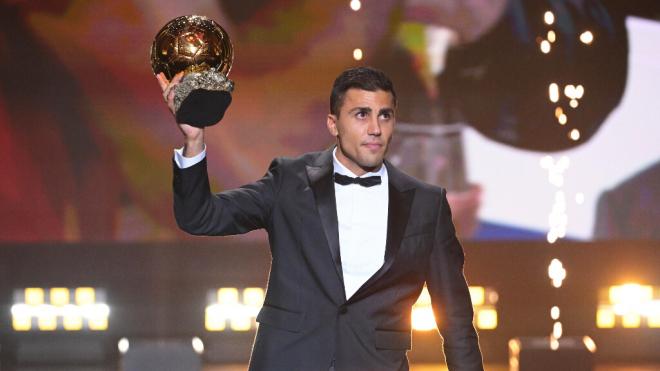 Rodri en la gala del Balón de Oro (Cordon Press)