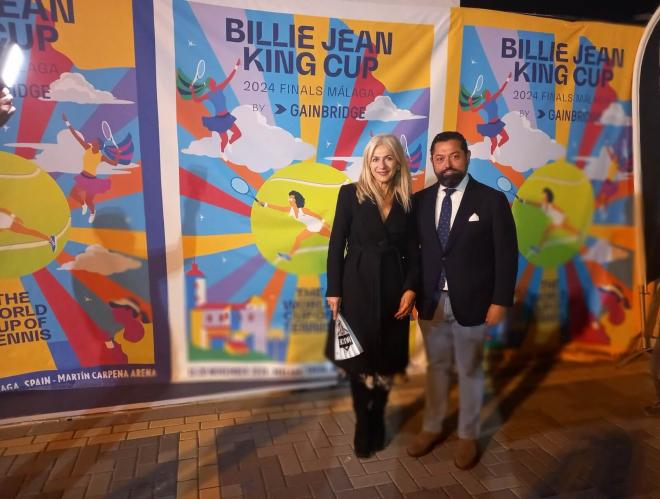 Patricia del Pozo y José María Arrabal, en la Billie Jean King Cup.