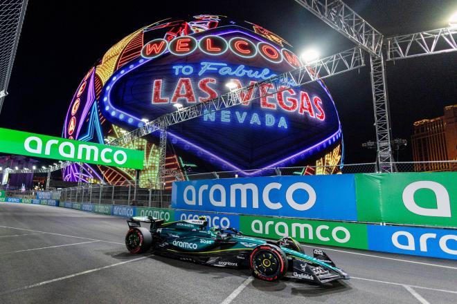 Fernando Alonso, rodando en Las Vegas (Cordon Press)