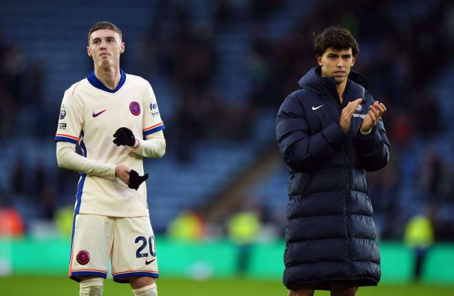 Joao Félix y Cole Palmer, después de un partido con el Chelsea (Foto: Cordon Press).