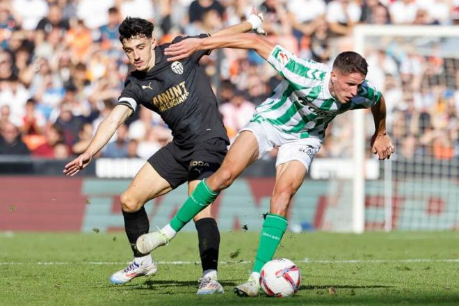 Imagen del Valencia-Betis de la primera vuelta (Foto: Cordon Press).