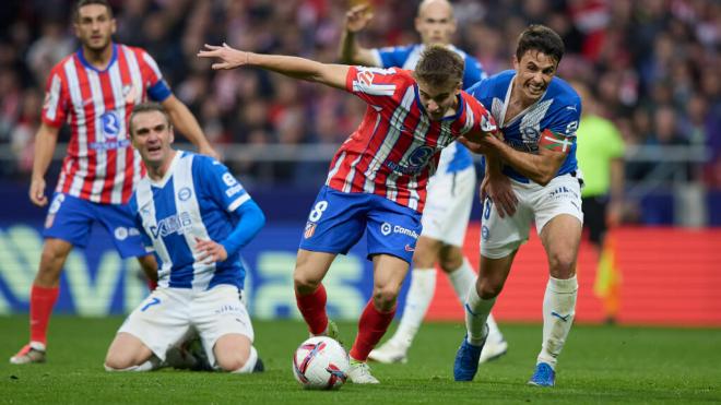 Pablo Barrio volvió a salir de titular con Simeone (foto: Cordon Press).