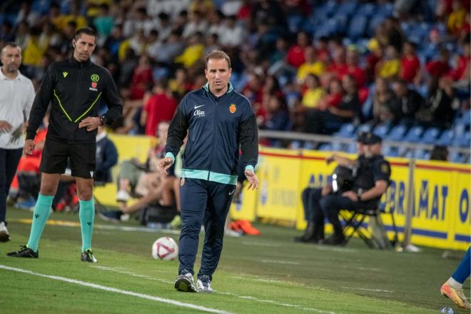 Jagoba Arrasate, durante el Las Palmas-Mallorca (Foto: Cordon Press).