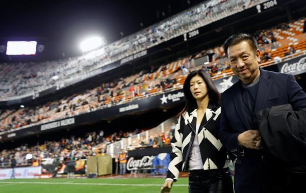 Peter Lim en Mestalla cuando venía