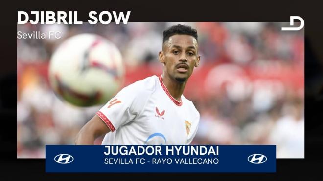 Djibril Sow en el Sevilla-Rayo.