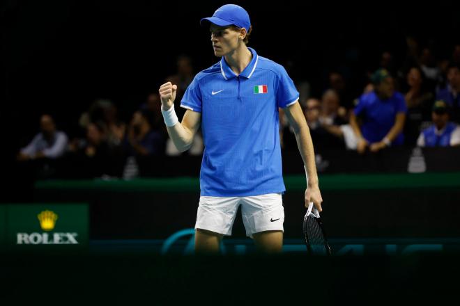 Jannik Sinner, número uno del mundo, conquista su segunda Davis en Málaga. (Foto: EFE/Jorge Zapat