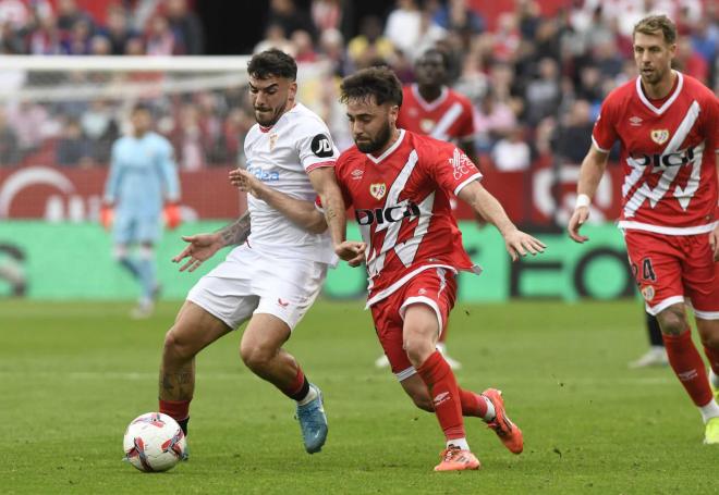 Isaac Romero, en la última cita ante el Rayo Vallecano (Foto: Kiko Hurtado).