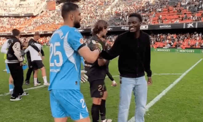 Mouctar Diakhaby, en Mestalla.