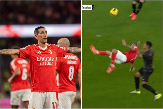 La chilena de Ángel Di María con el Benfica.