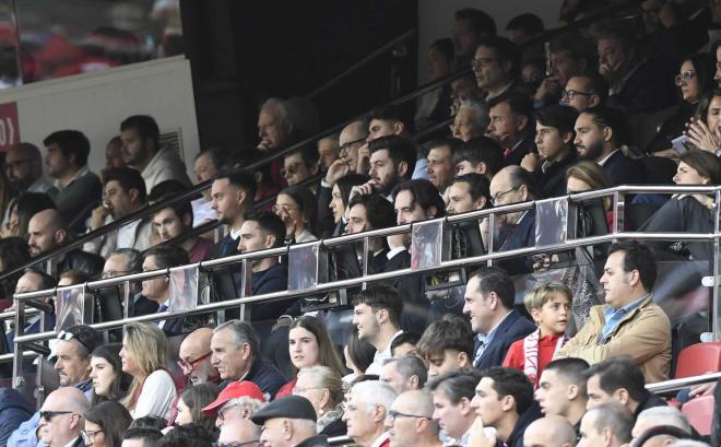 Del Nido Carrasco y Martín Presa, el palco del Sánchez-Pizjuán (Foto: Kiko Hurtado).