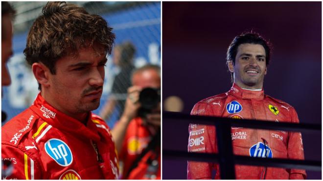 Charles Leclerc y Carlos Sainz, pilotos de Ferrari (Fotos Europa Press)