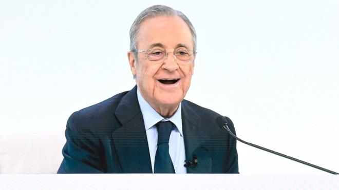 Florentino Pérez en la Asamblea del Real Madrid (Foto: EFE)