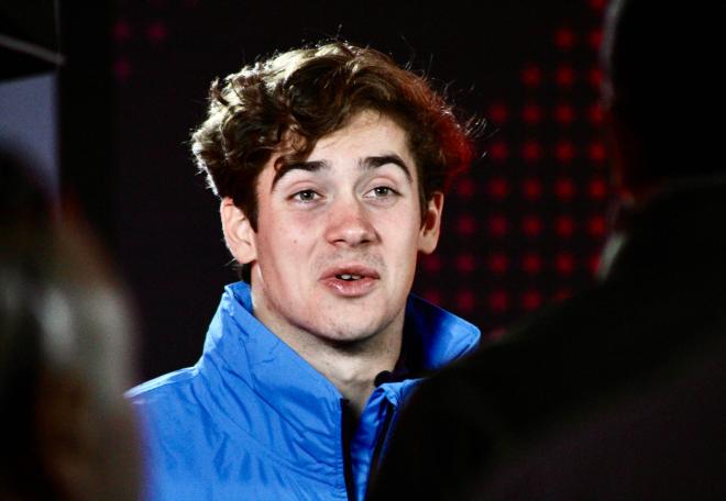 Franco Colapinto, en unas declaraciones durante un Gran Premio (Foto: Cordon Press).