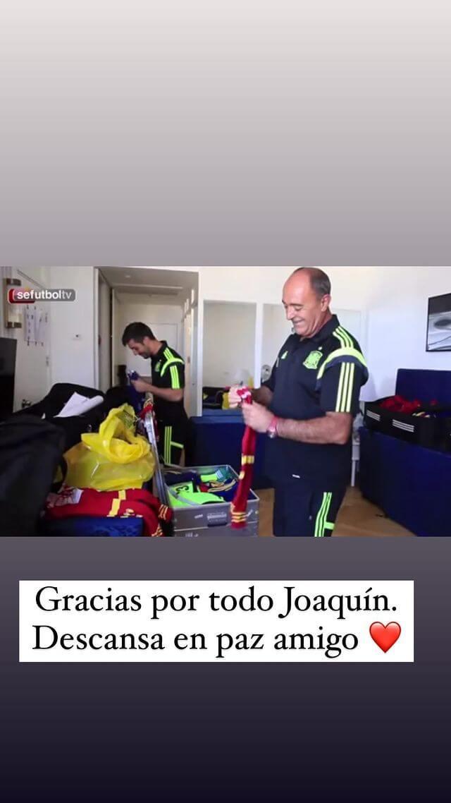 El recuerdo de Álvaro Morata para Joaquín Retamosa.