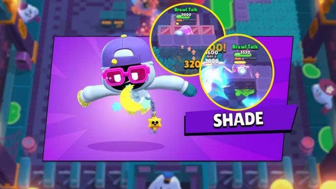 Shade atravesando y pegando a través de muros en Brawl Stars