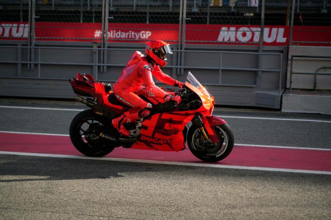 Marc Márquez en los primeros test con Ducati (Foto: Cordon Press)