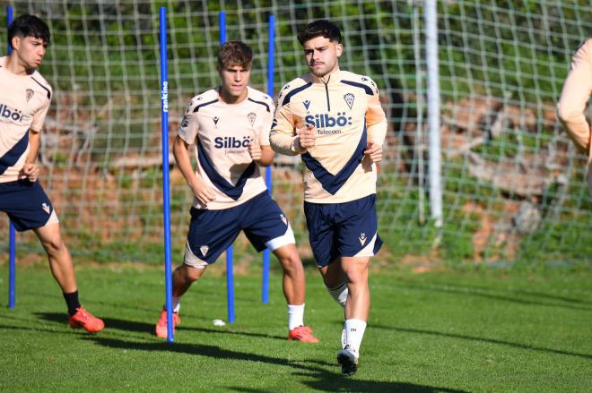 Melendo, en un reciente entrenamiento (Foto: Cádiz CF).