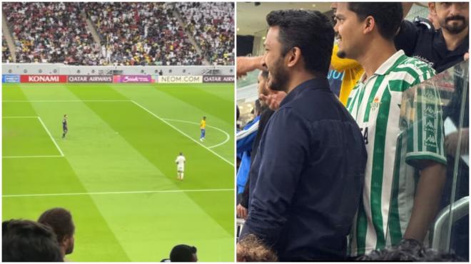 La camiseta del Betis, presente en un partido de Sergio Rico (Foto: @albasilvat)