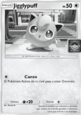 Jigglypuff es la única carta con cambio de habilidades y vida en la actualización.