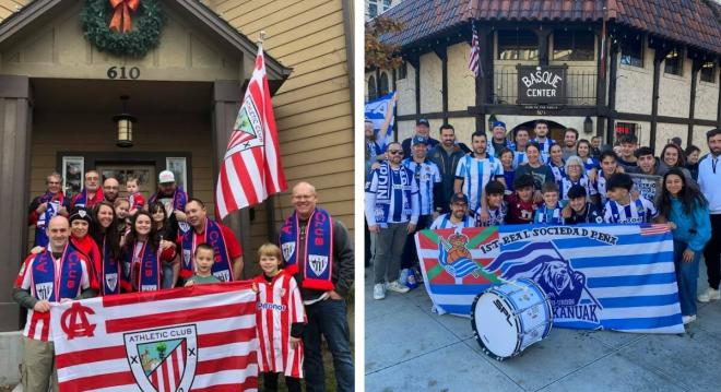 Peñas del Athletic Club y la Real Sociedad en Idaho, Estados Unidos.