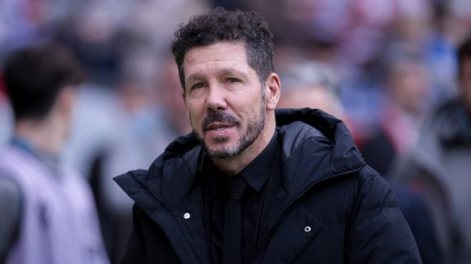 Diego Pablo Simeone, en un partido del Atlético de Madrid (Cordon Press)