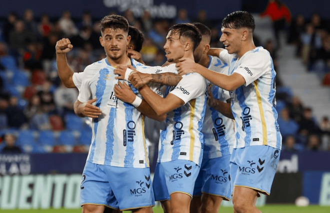 Celebración del empate a dos de Dani Lorenzo ante el Levante. (Foto: LALIGA)