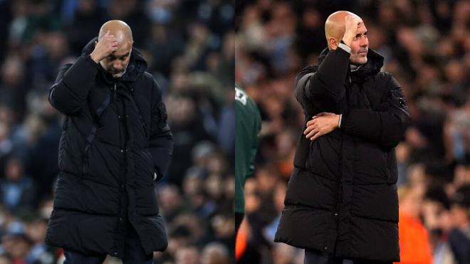 Pep Guardiola durante el partido contra el Feyenoord (Foto: Cordon Press)