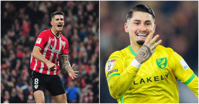 Oihan Sancet y Borja Sainz, jugadores muy apreciados en el entorno del Athletic Club.