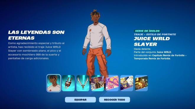 La skin gratis de Juice WRLD Slayer en Fortnite