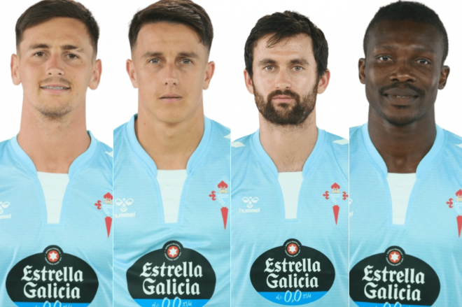 Tadeo Allende, Franco Cervi, Luca de la Torre y Joseph Aidoo (Foto: RC Celta).