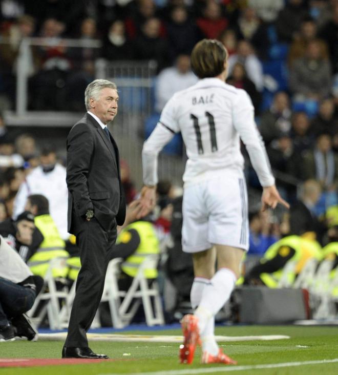 Carlo Ancelotti y Gareth Bale en el año 2015 (Cordon Press)