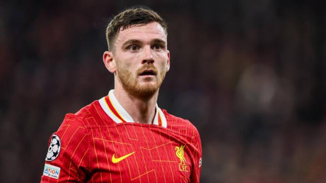 Andrew Robertson durante el partido ante el Real Madrid (Fuente: Cordon Press)