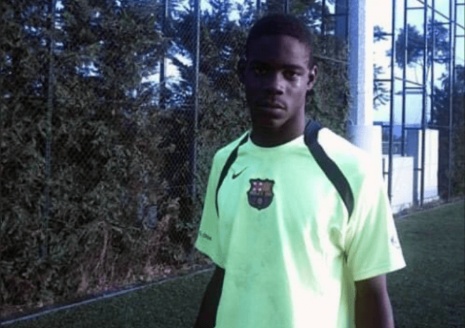 Mario Balotelli en el FC Barcelona (Foto: redes sociales)