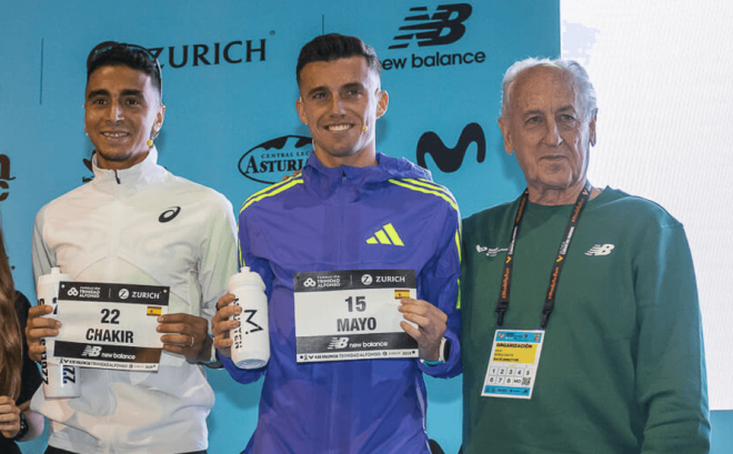 Carlos Mayo en el Medio Maratón Valencia