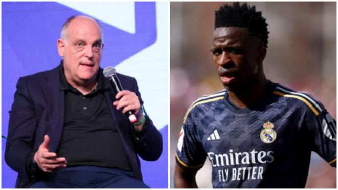 La acusación de Javier Tebas a Vinicius Jr