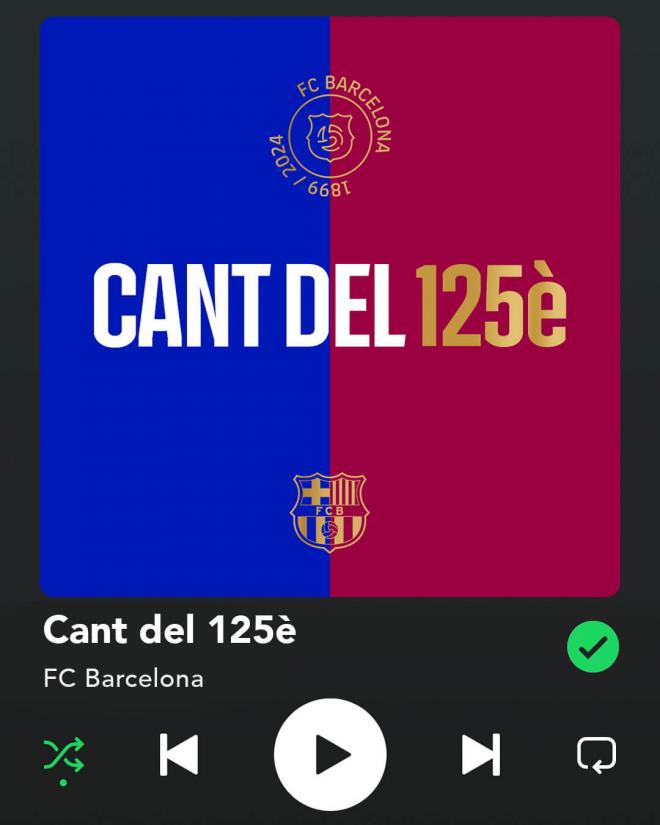 La lista de Spotify del Barcelona (FC Barcelona)