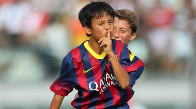 Take Kubo en el FC Barcelona (Foto: Transfermarkt)