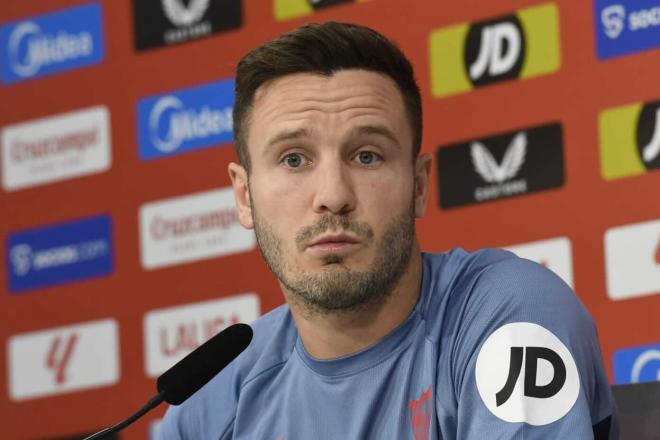 Saúl Ñíguez, en sala de prensa (Foto: Kiko Hurtado).