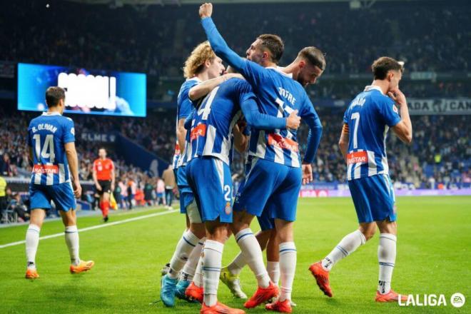 Celebración del gol de Cabrera (Foto: Laliga).